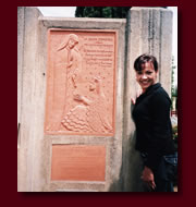 Aimee at Concha's Grave